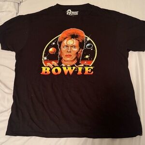 Bowie Black Graphic Tee - Short Sleeve